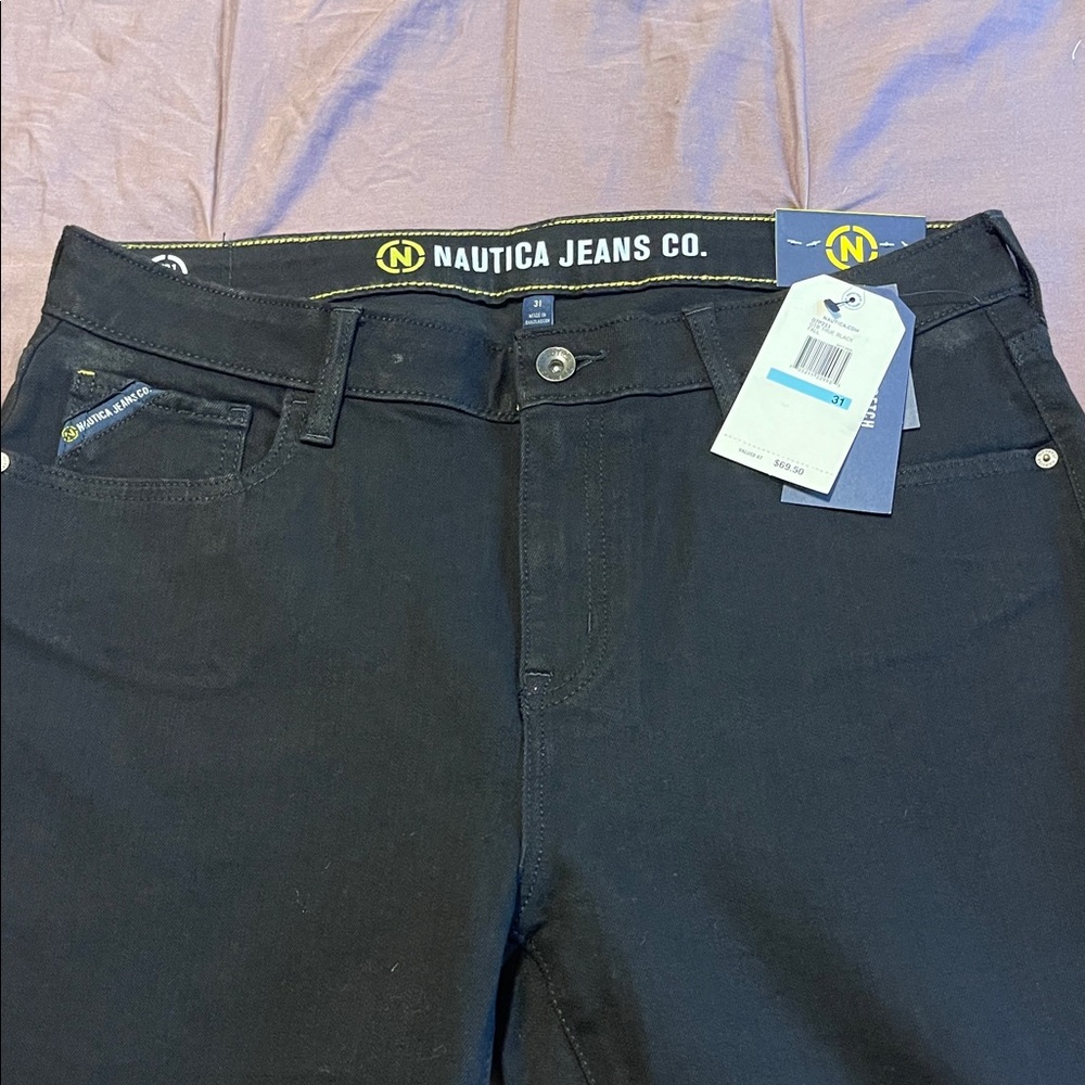 Nautica Women's Dark Black Jeans